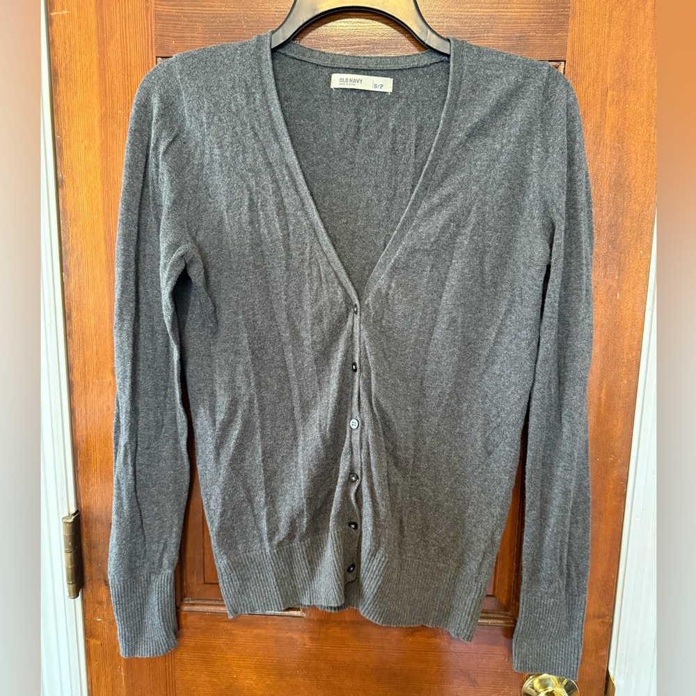 Gray Sweater Cardigan